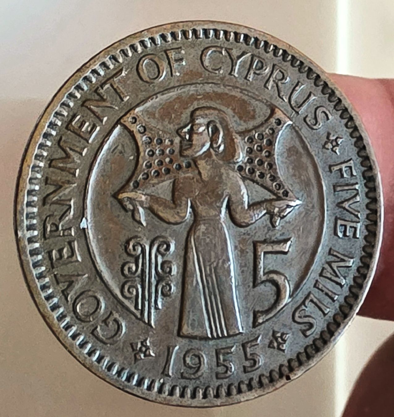Tutti le monete: ZYPERN 5 MILS 1955 – Usato da Winterthur venduto da Creso70