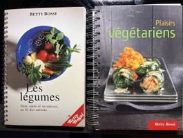 Lot 2 livres Betty Bossi - Légumes et plats végétariens