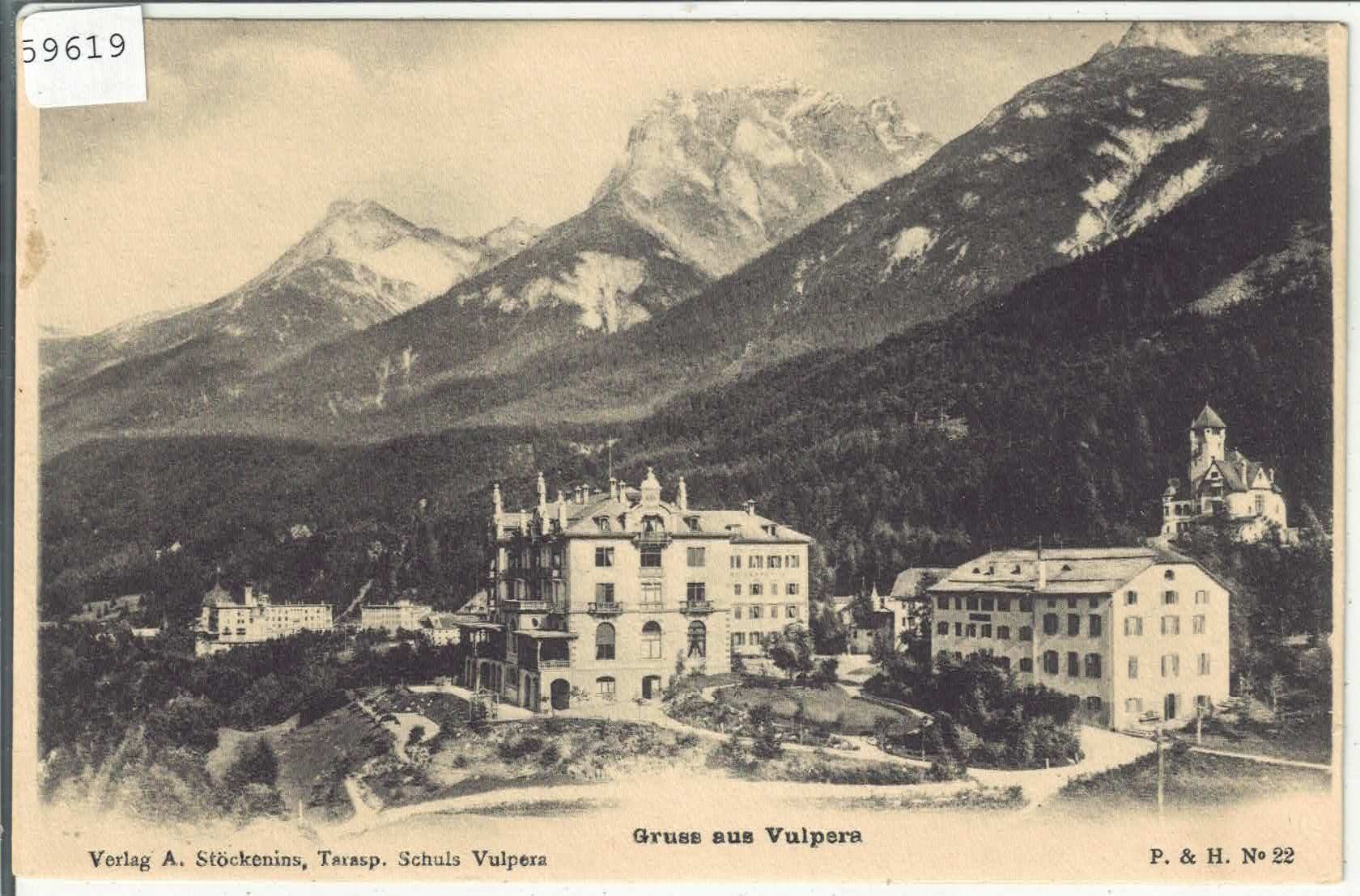 Cartoline postali: Gruss aus  Vulpera – Usato da Ettingen venduto da Kartenplanet