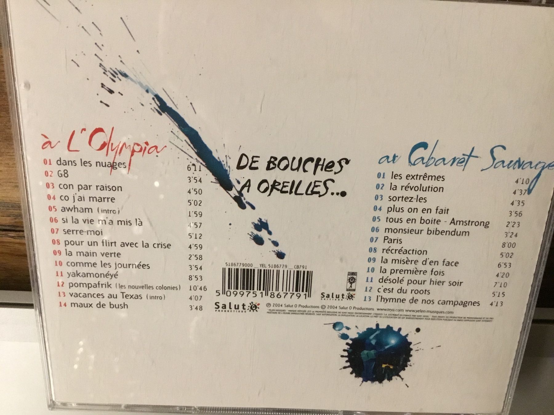 CDs: TRYO CD - De Bouches à Oreilles - Olympia Cabaret – Gebraucht aus Thierachern von sweden08 1
