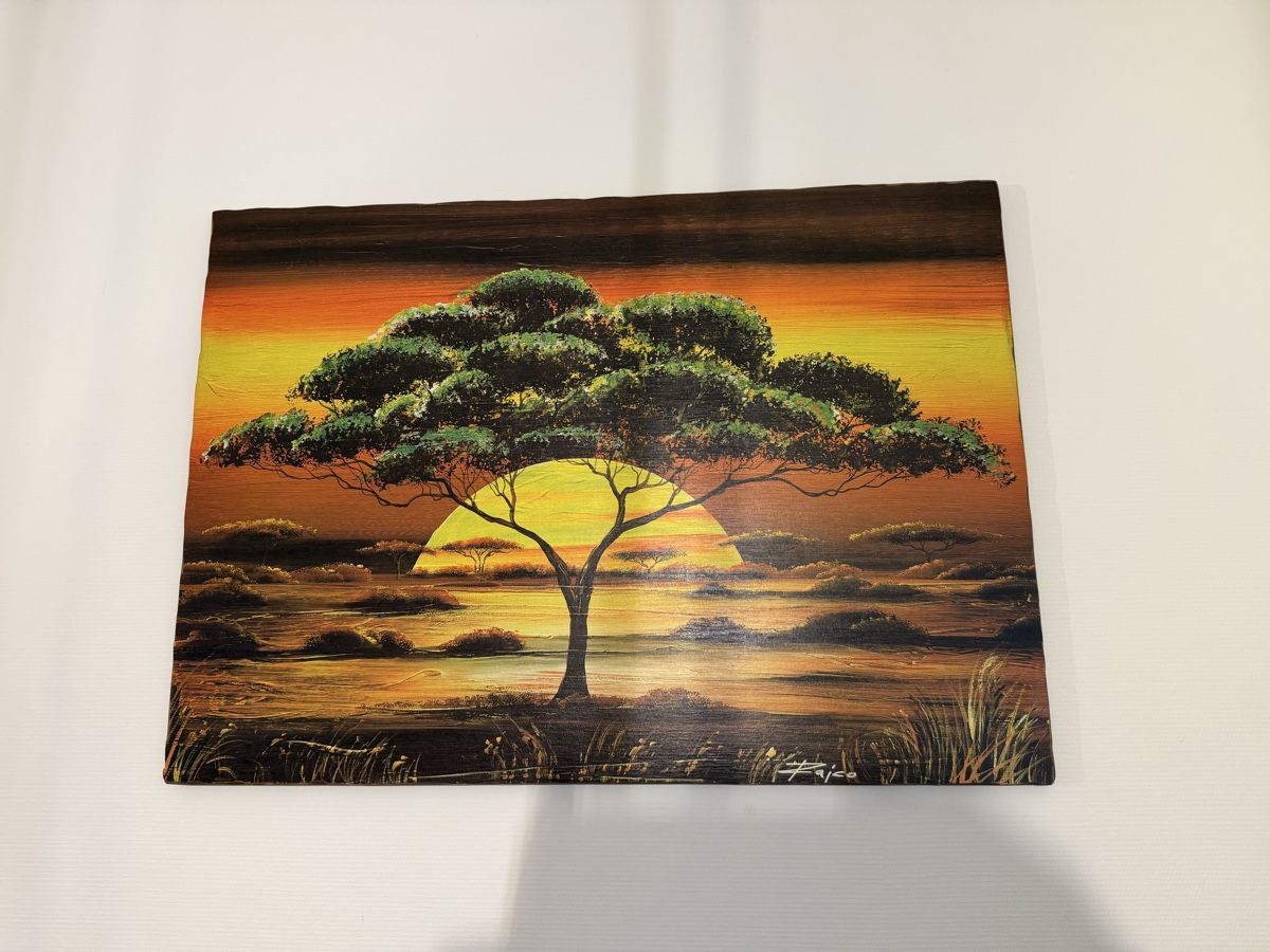 Dipinti: Afrikanische Wandbilder, 3er Set  – Nuovo (secondo la descrizione) da Riehen venduto da lor_s9wh 2