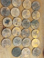 Lot de 23 pièces suisses de 2 ct