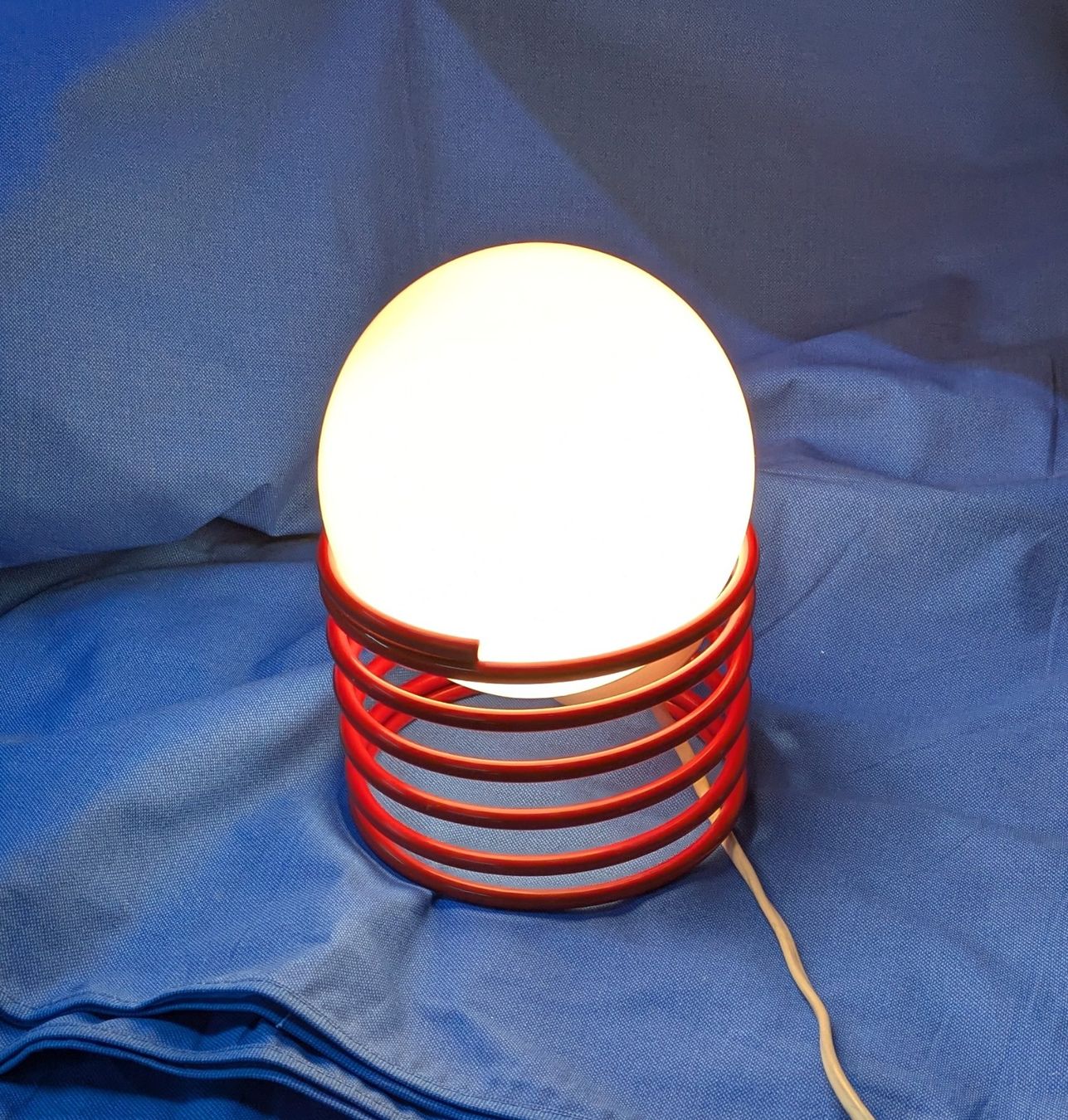 Lampen: Tischlampe Spirale / Glas – Gebraucht aus Zetzwil von Stritzi 1