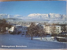 Ansichtskarte Postkarte Battschuns Bildungshaus Winter