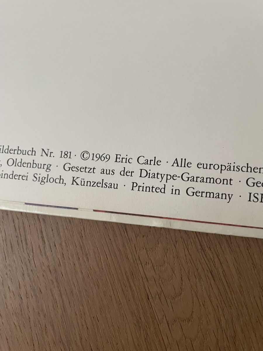 Bücher: Kleine Raupe Nimmersatt  – Gebraucht aus Oberembrach von Marietta53 1