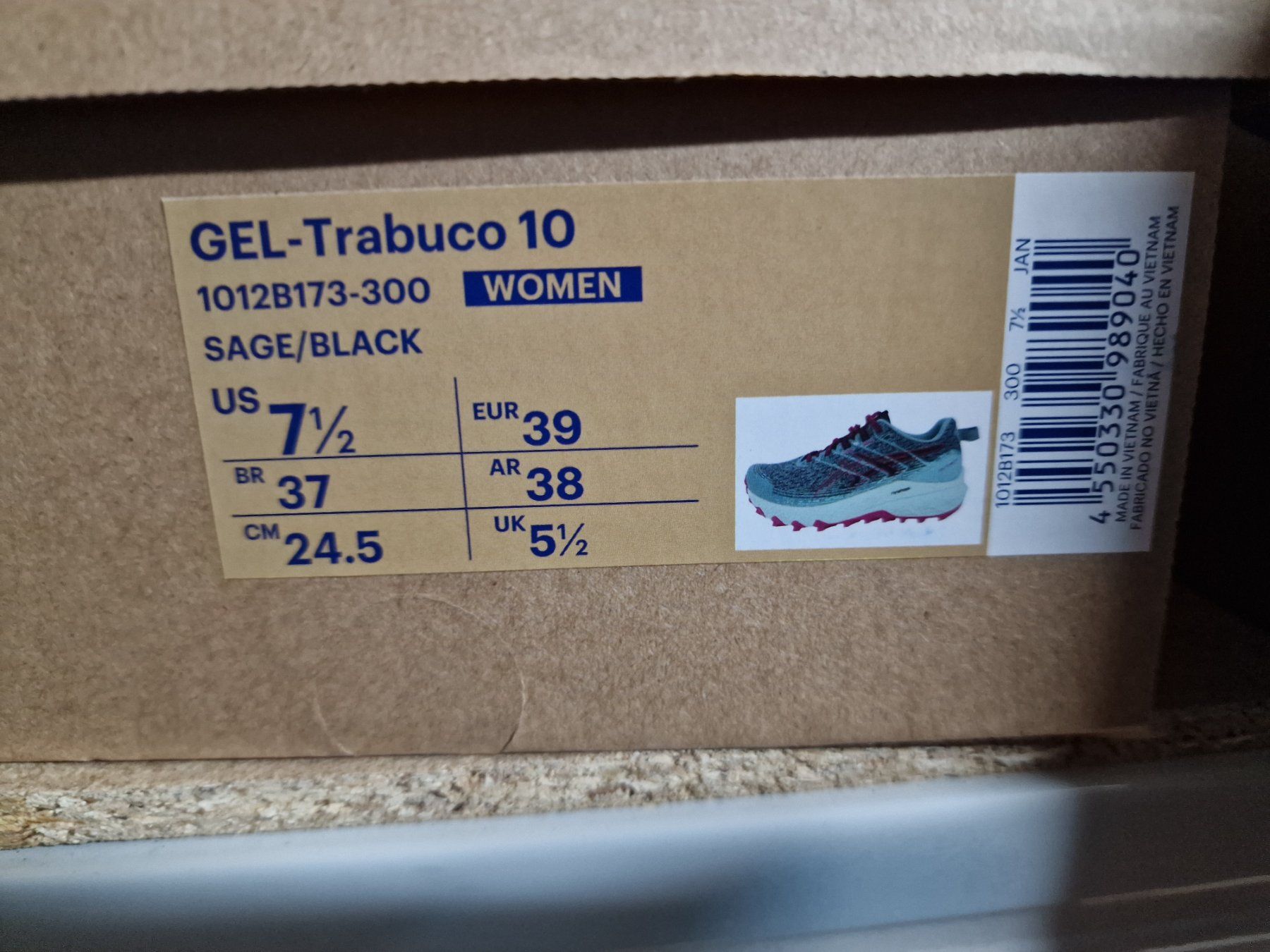 Asics Damenschuhe: ASICS GEL - TRABUCO 10 DAMEN GR.39 – Neu und originalverpackt aus Kilchberg ZH von boanse 7