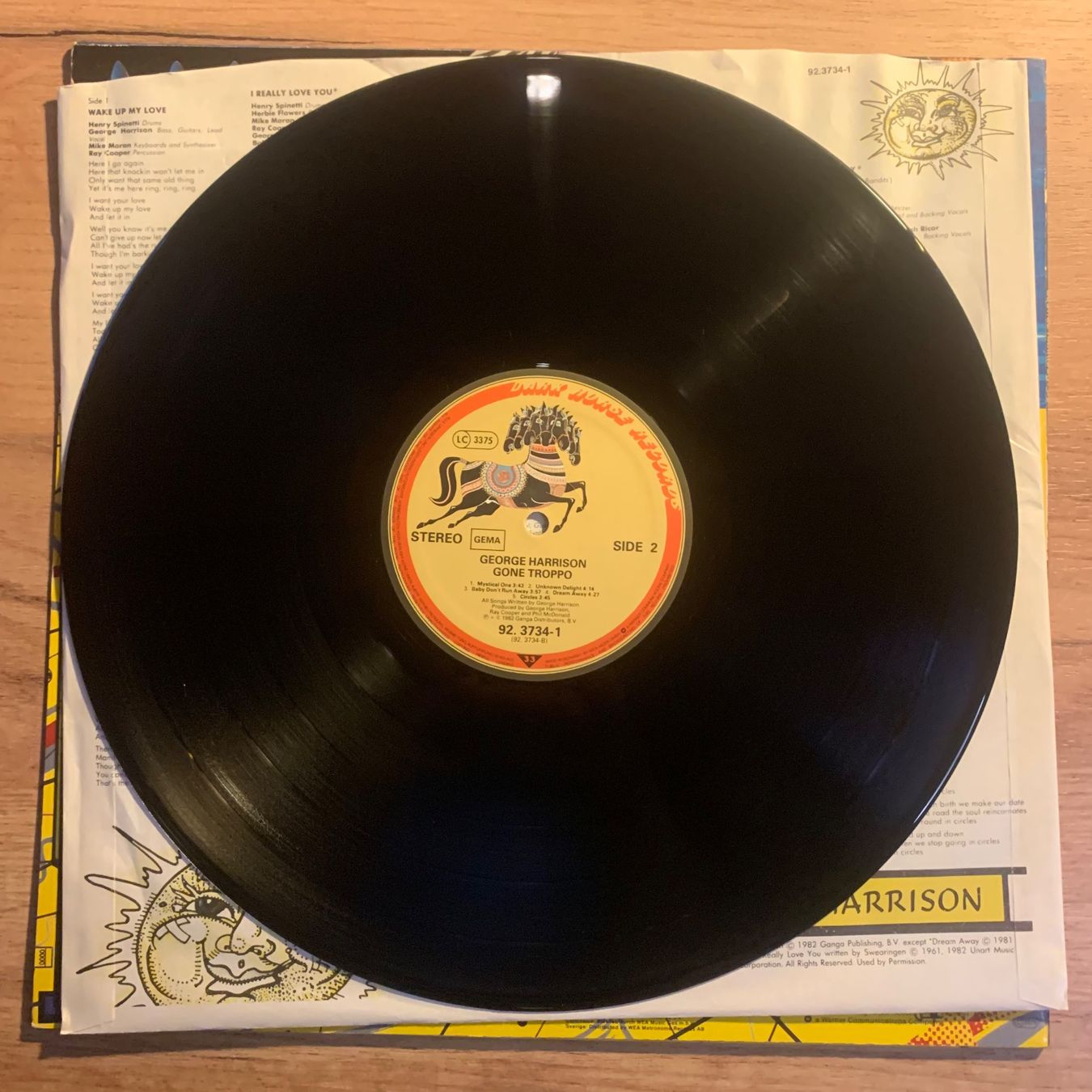 Dischi in vinile: GEORGE HARRISON - GONE TROPPO...OG GER 1982...VG++/VG++ – Usato da Gals venduto da Diskopatshop 3