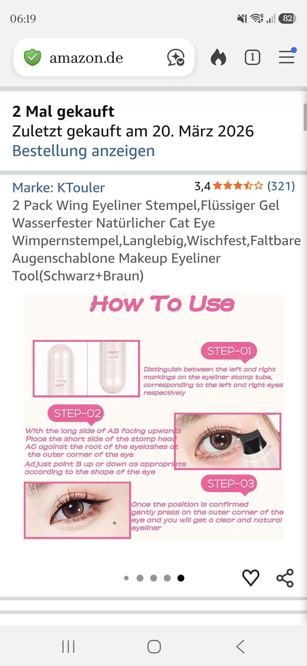 Make-up: Eyeliner-Stempel-Set – Neu und originalverpackt aus Goldau von sandwalk 7