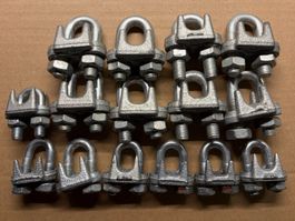 Drahtseilklemme DIN 741 D12-13 (8x) / D8-9.5 (7x)