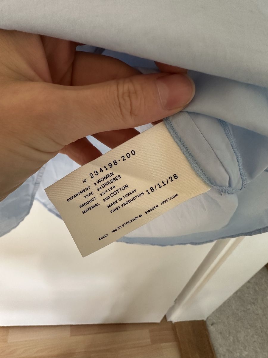 Arket Kleider: ARKET Hemdblusenkleid in Hellblau, Grösse 36 – Neu (gemäss Beschreibung) aus Zürich von dom_hzh5 2