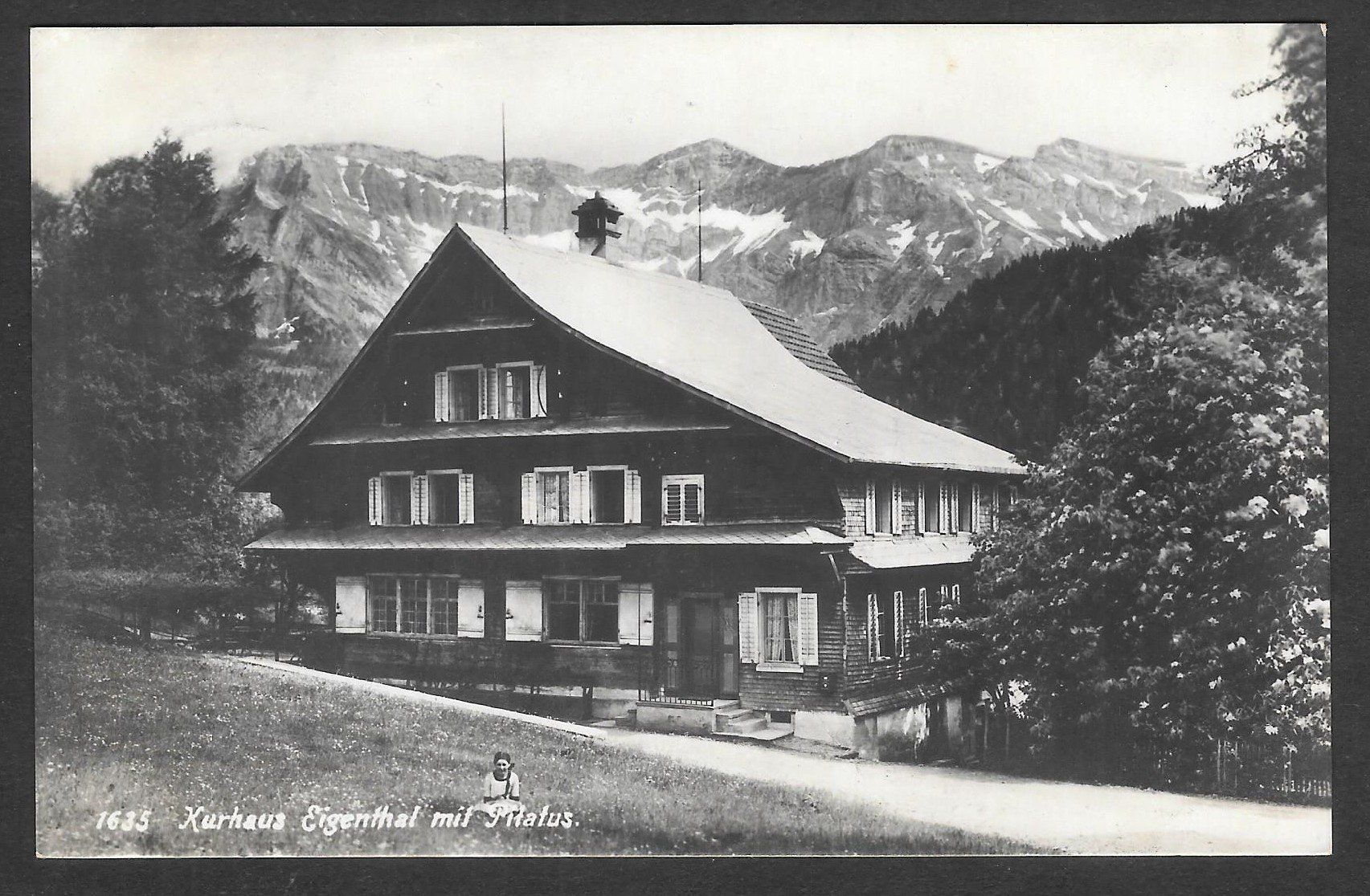 Cartoline postali: Eigenthal Kurhaus mit Pilatus – Usato da Olten venduto da clotaldi