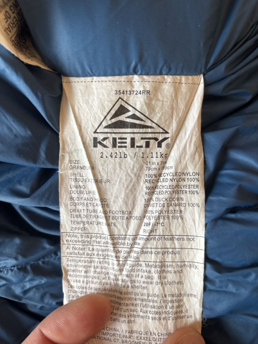 Sacchi a pelo: Kelty cosmic down (regular) down sleeping bag  – Usato da Gryon venduto da zwi_2thk 2