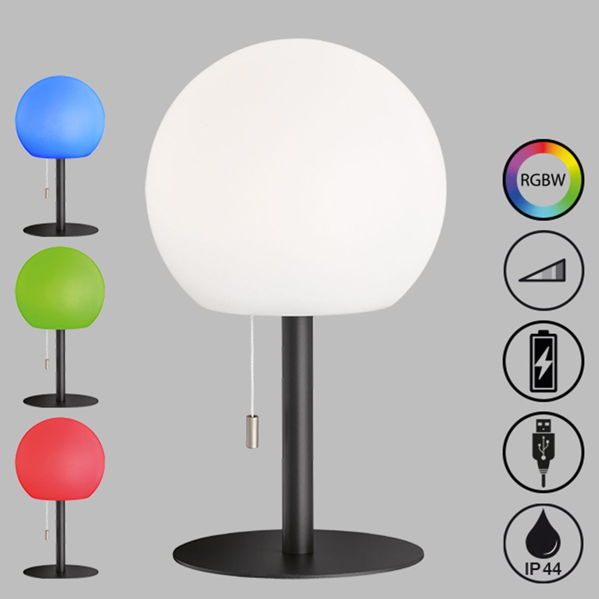 Lampade: Aussen Tischleuchte, Zugschalter, Dimmer – Nuovo (secondo la descrizione) da Kreuzlingen venduto da Smart-Light