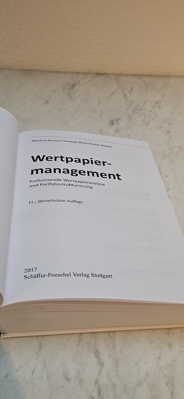 Libri: Wertpapiermanagment, Buch Manfred Steiner – Usato da Belp venduto da Ginus85 3