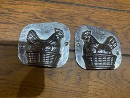 Moule chocolat schokoladenform poule nid 6cm
