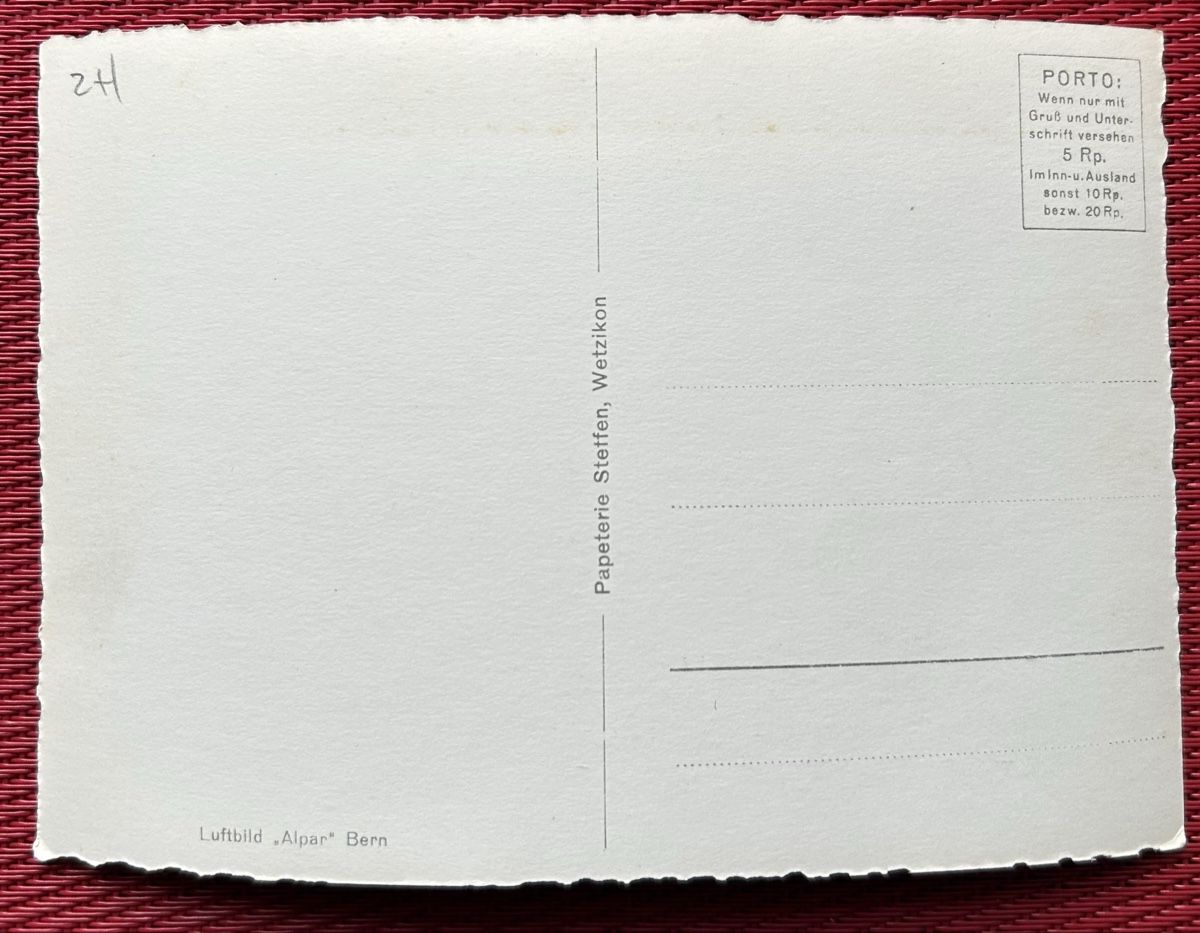 Cartoline postali: Fliegeraufnahme Wetzikon  – Usato da Horw venduto da Tellbub 1