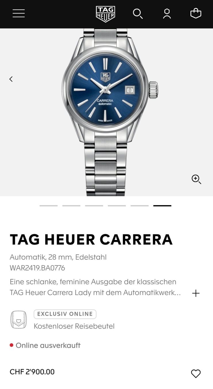 Tag Heuer Uhren: Tag Heuer Carrera 28mm Automatik – Neu und originalverpackt aus Frauenfeld von ROY33 6