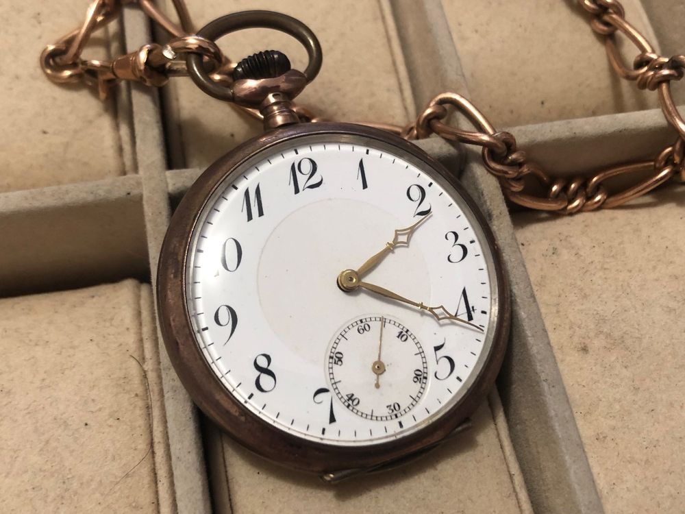 Montre De Poche Vintage à Remontage Manuel - Diamètre 48.5 Mm, Ne Fonctionne Pas, Pour Collection Ou Réparation