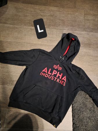 Kapuzenpullover Alpha Industries schwarz Grösse L gebraucht