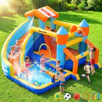 Hüpfburg Kinder mit Wasserrutsche und Gebläse, Hüpfburg XXL