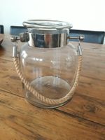 Glas Windlicht Laterne Boho Shabby Ethno Landhaus Nordic