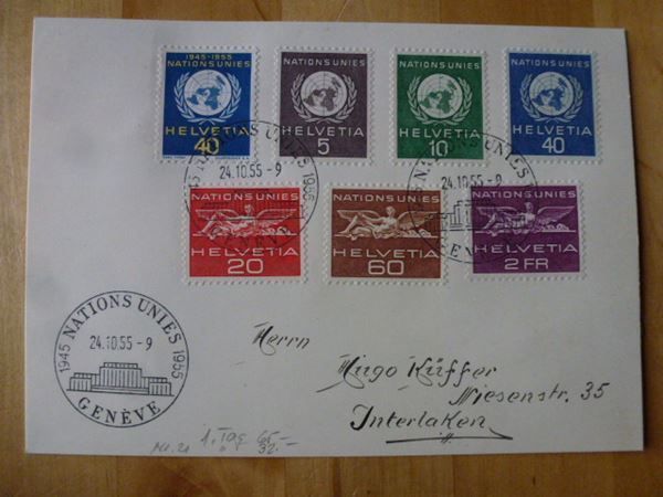 Tutti i francobolli: Lot ++ FDC 1955 und 2x FDC 1956 – Usato da Walkringen venduto da Casablanca777 1