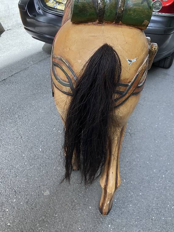 Sculture & Statue: Antikes Karussell Pferd gross – Usato da Flums venduto da Limatools 4