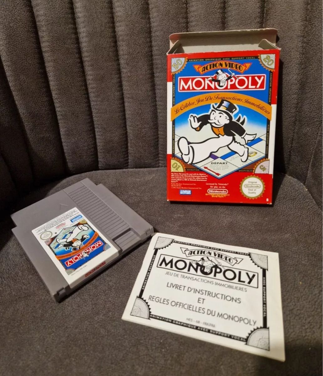 Nintendo Giochi: Monopoly - Nintendo Nes - Pal FRA - Complet – Usato da Lausanne venduto da sauvezretrogames