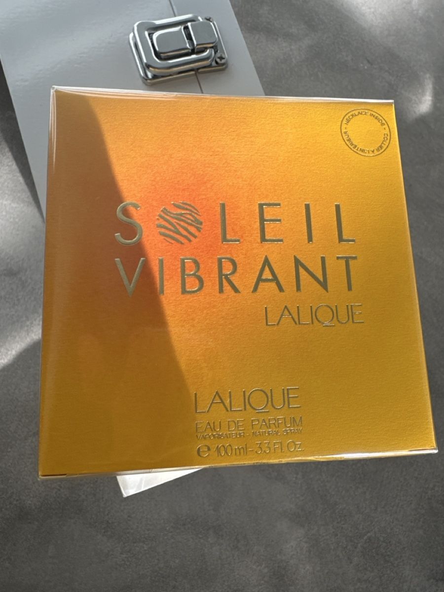 Lalique Profumi & Eau de Toilette: LALIQUE Soleil Vibrant Eau de Parfum 100ml – Nuovo e nell'imballaggio originale da Dietikon venduto da vithya88