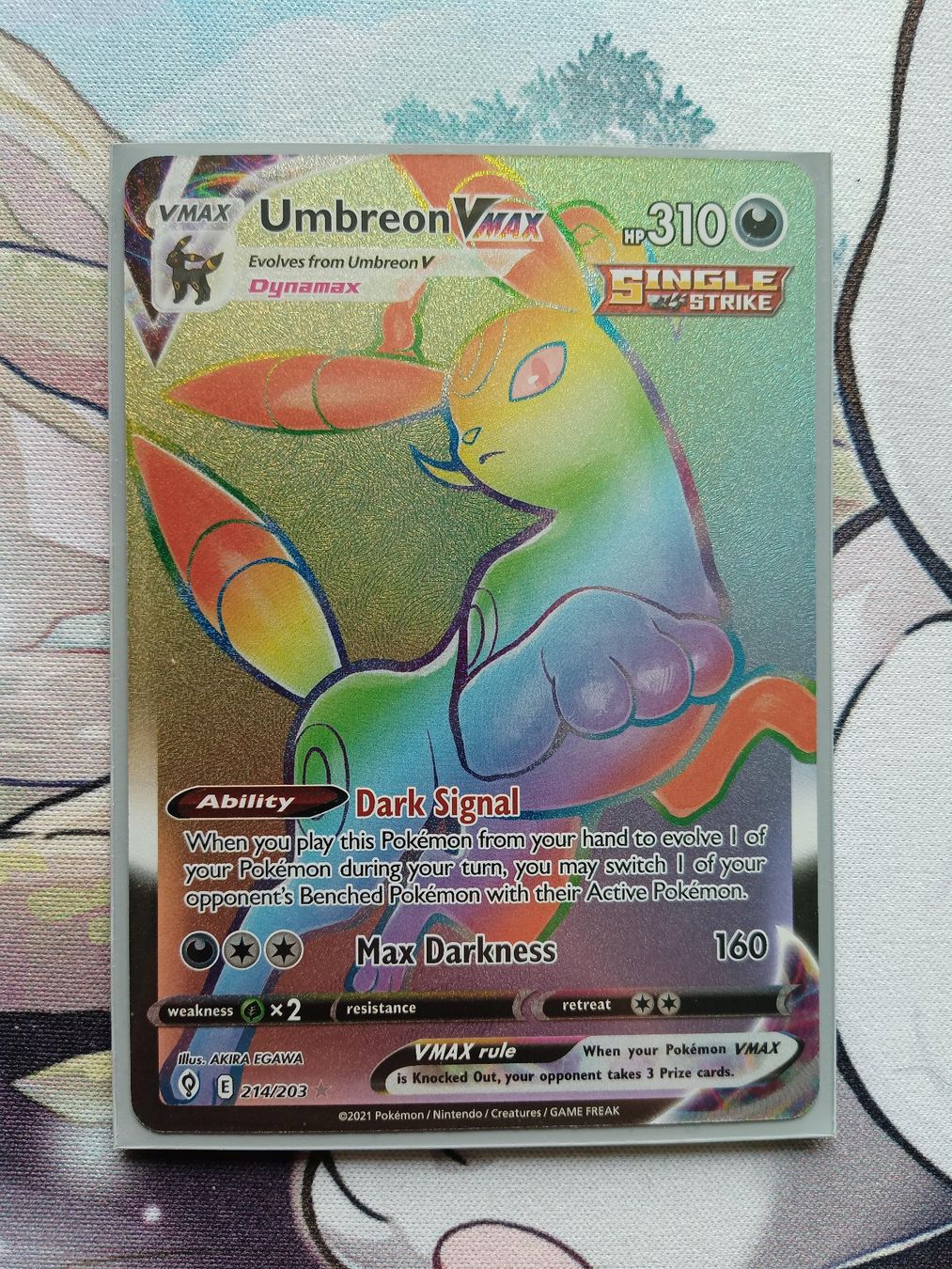 Pokémon Sammelbilder & Trading cards: Umbreon VMax Rainbow – Gebraucht aus Altstätten SG von
