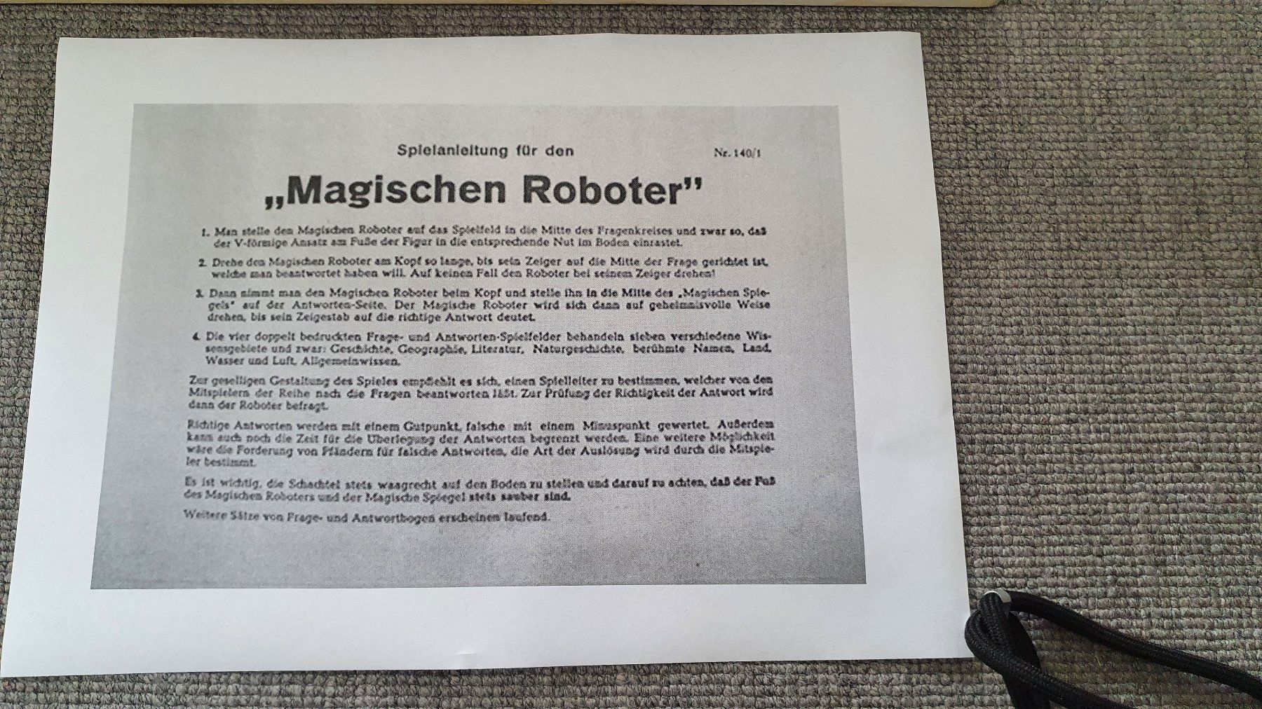 Spiele: Spiel: Der magische ROBOTER /1958 – Gebraucht aus Glattfelden von sessa123 6