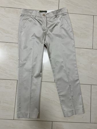 Elegante ETRO Hose hellbeige mit Seidenglanz