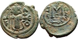 al-Malik ibn Marwan byzantine style folis (687-705 AD)