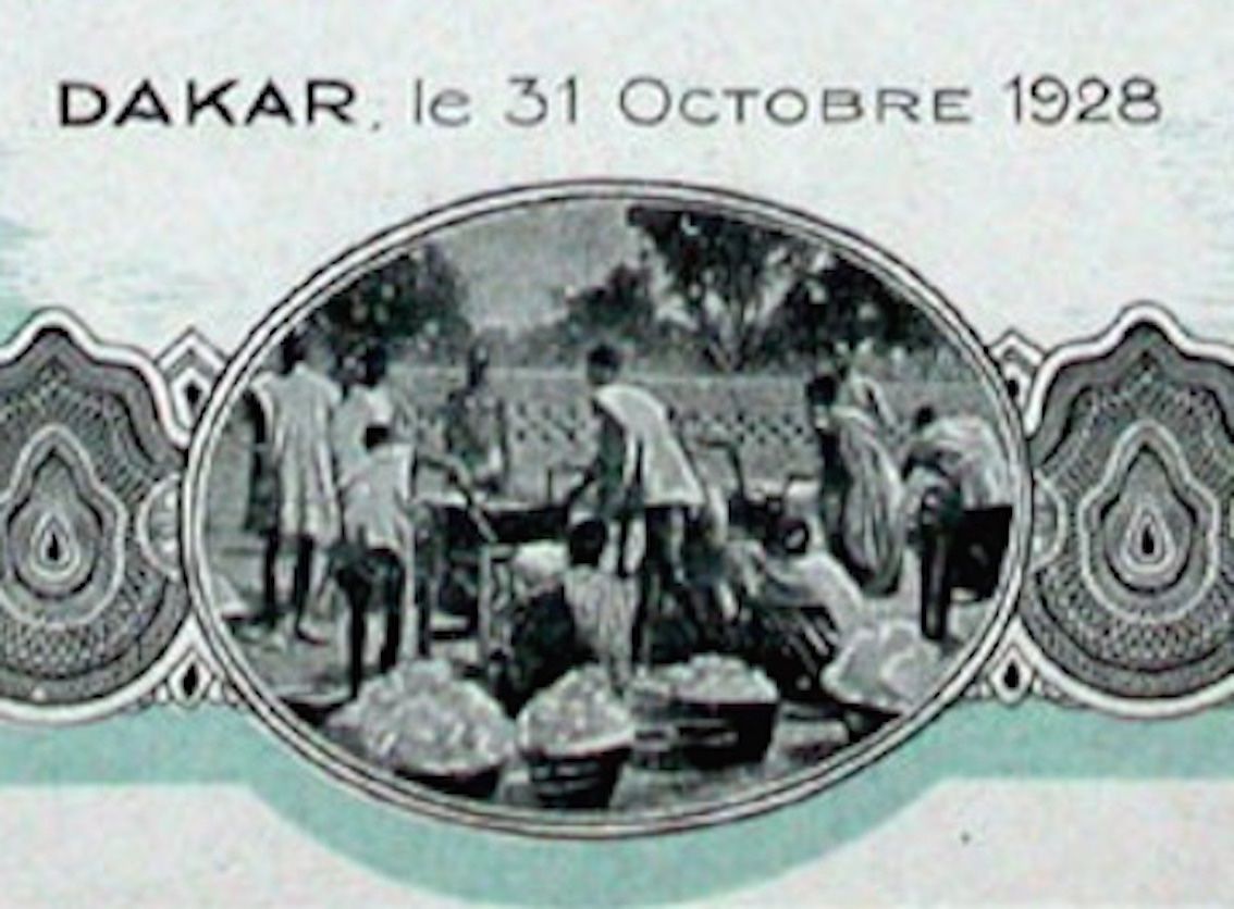 Documenti: Etablissements A. Lecomte, Dakar - 1928 – Usato da Solothurn venduto da Sgasche 1