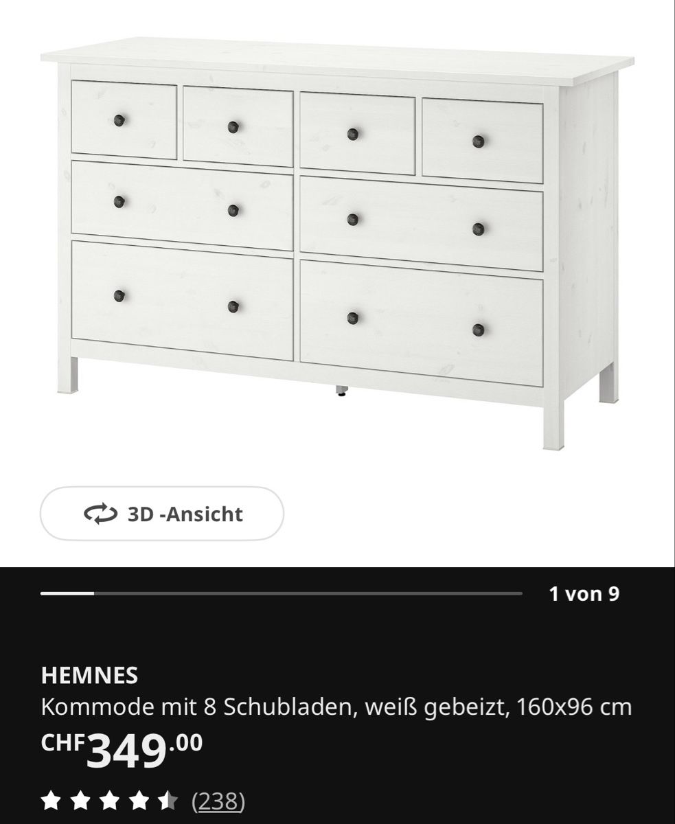 Ikea Cassettiere: Ikea Hemnes – Usato da Zürich venduto da futbolstar