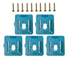 5 Stk. Makita Akkuhalterungen mit Schrauben, Neu