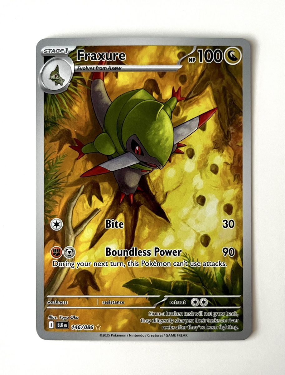Pokémon Cartes à collectionner: Fraxure BLK 146/086 – Neuf (Voir description) à Cham par stellarsky