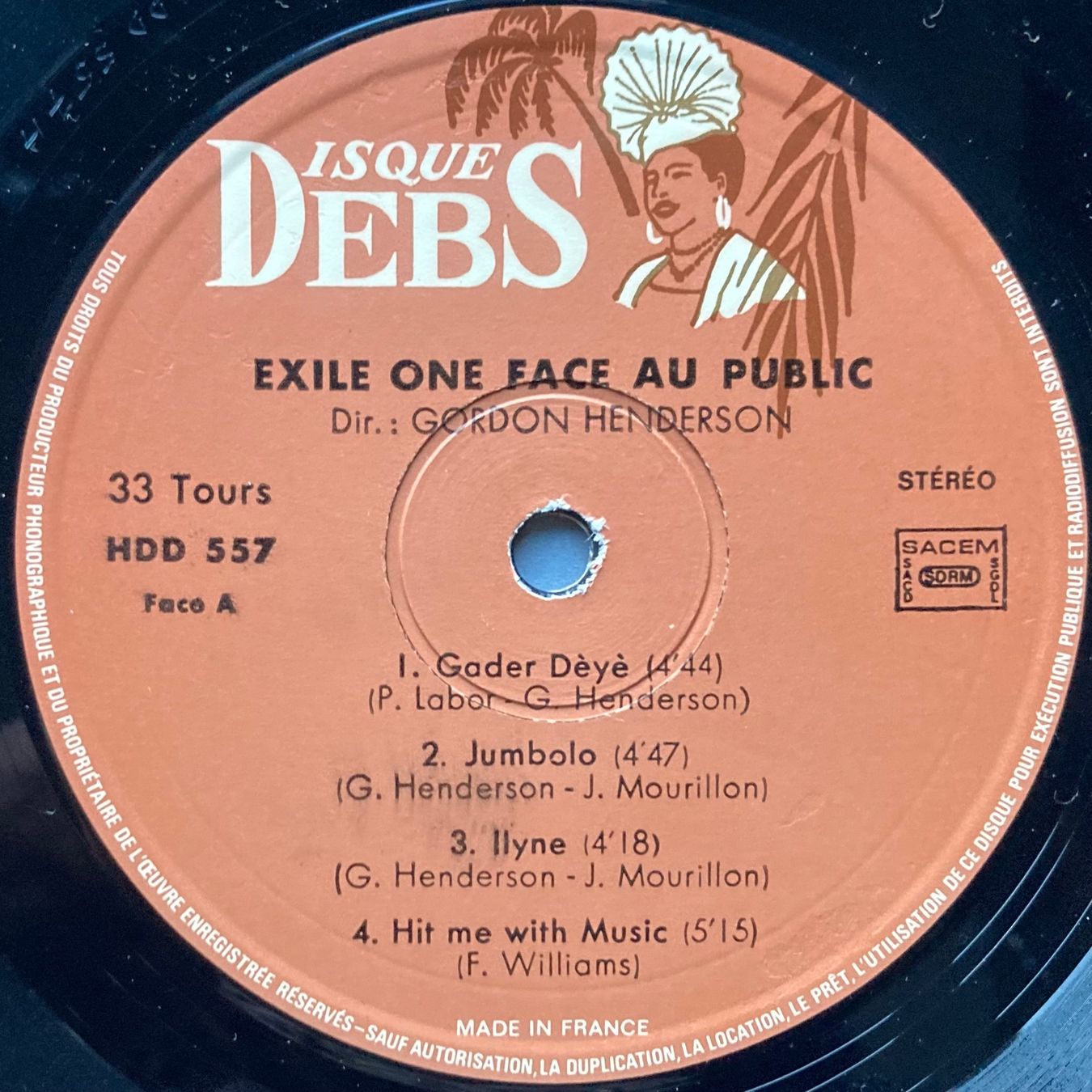 Dischi in vinile: EXILE ONE - FACE AU PUBLIC – Usato da Poliez-Pittet venduto da Newtown-Records 2