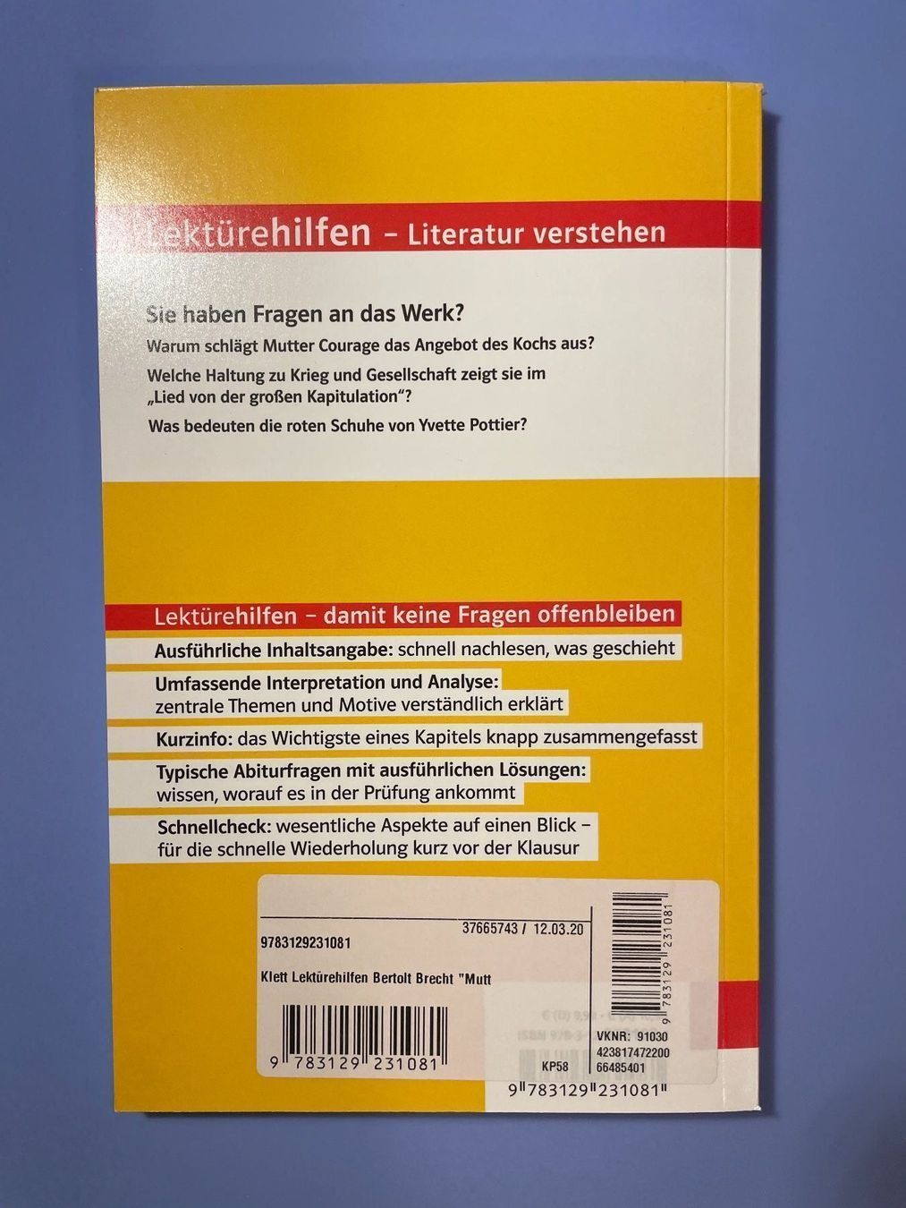 Libri: Lektürenhilfe - Bertolt Brecht – Nuovo e nell'imballaggio originale da Bellach venduto da Dreamer2501 1