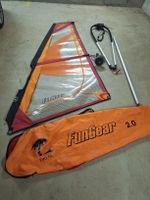 Windsurf Segel FunGear 2.0 mit Mast, Mastfuss und Gabebaum