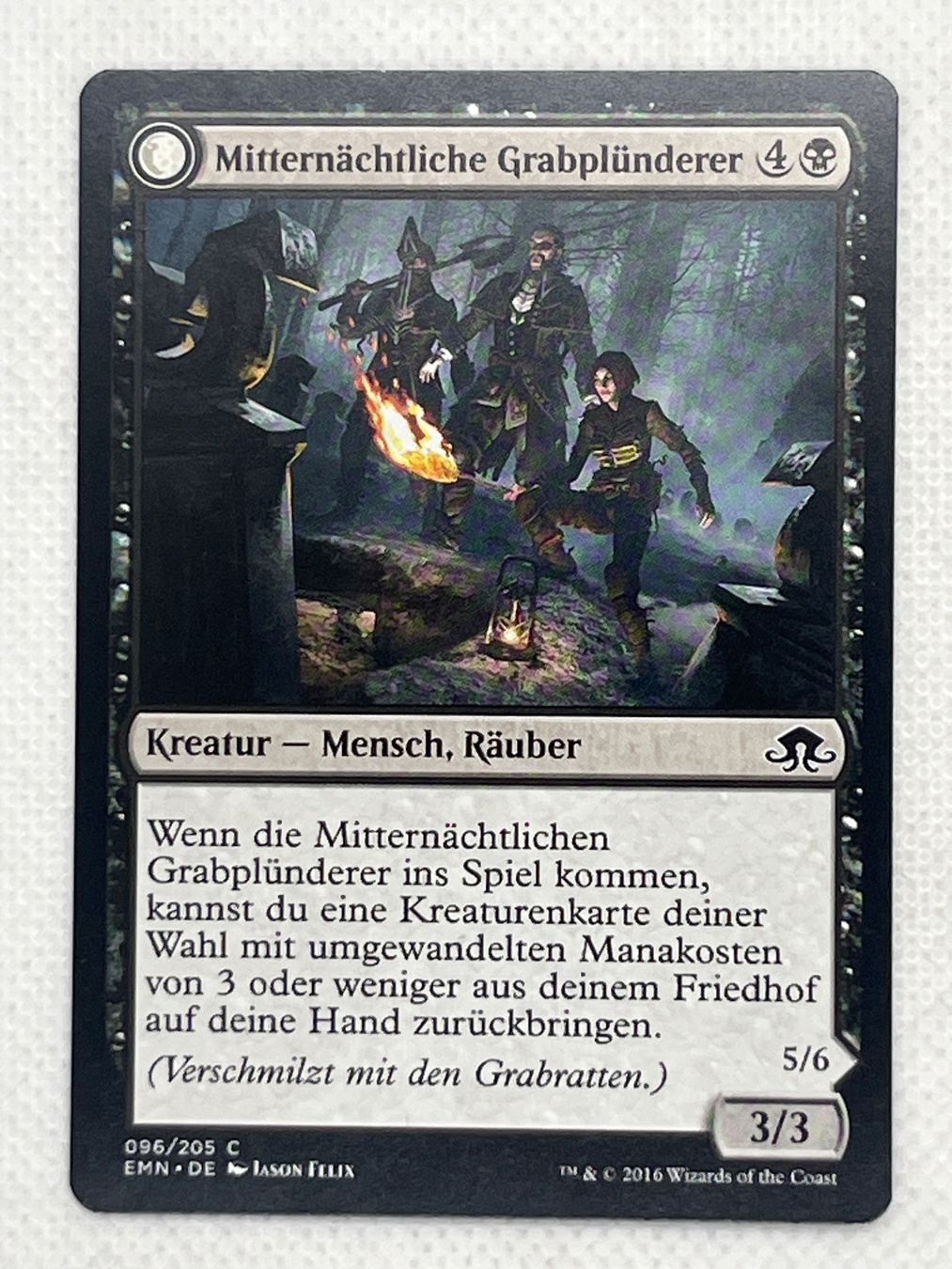 Magic The Gathering Carte collezionabili: Mitternächtlicher Grabplünderer Magic Einzelkarte Top! – Usato da Hinterkappelen venduto da Kim1992