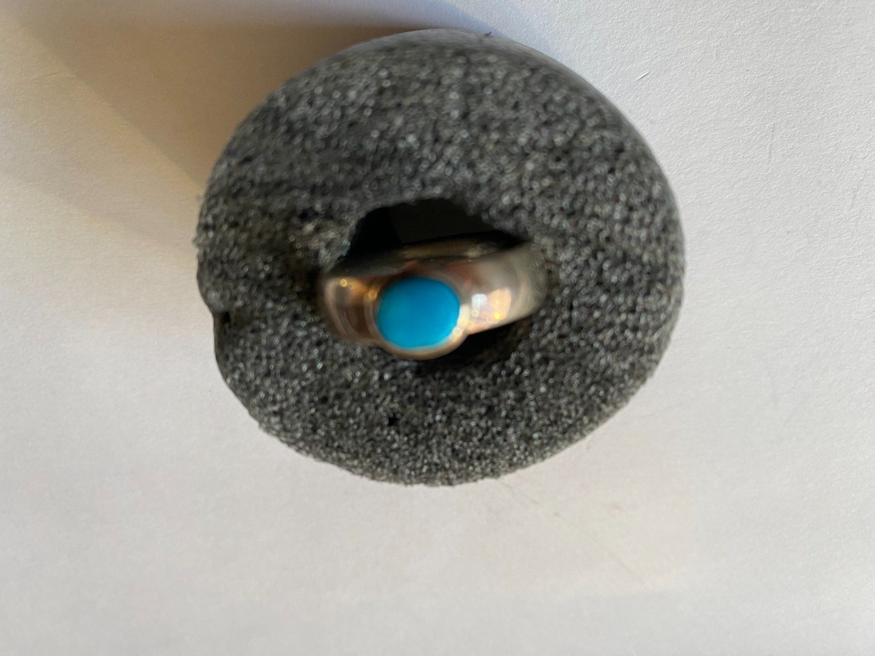 Ringe: Ring, Silber/Türkis, Durchm. 54mm, (40) – Neu (gemäss Beschreibung) aus Muri b. Bern von Silberqualle 2