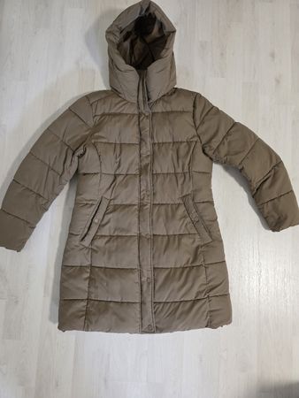 Damen Wintermantel mit Kapuze braun guter Zustand Gr.M