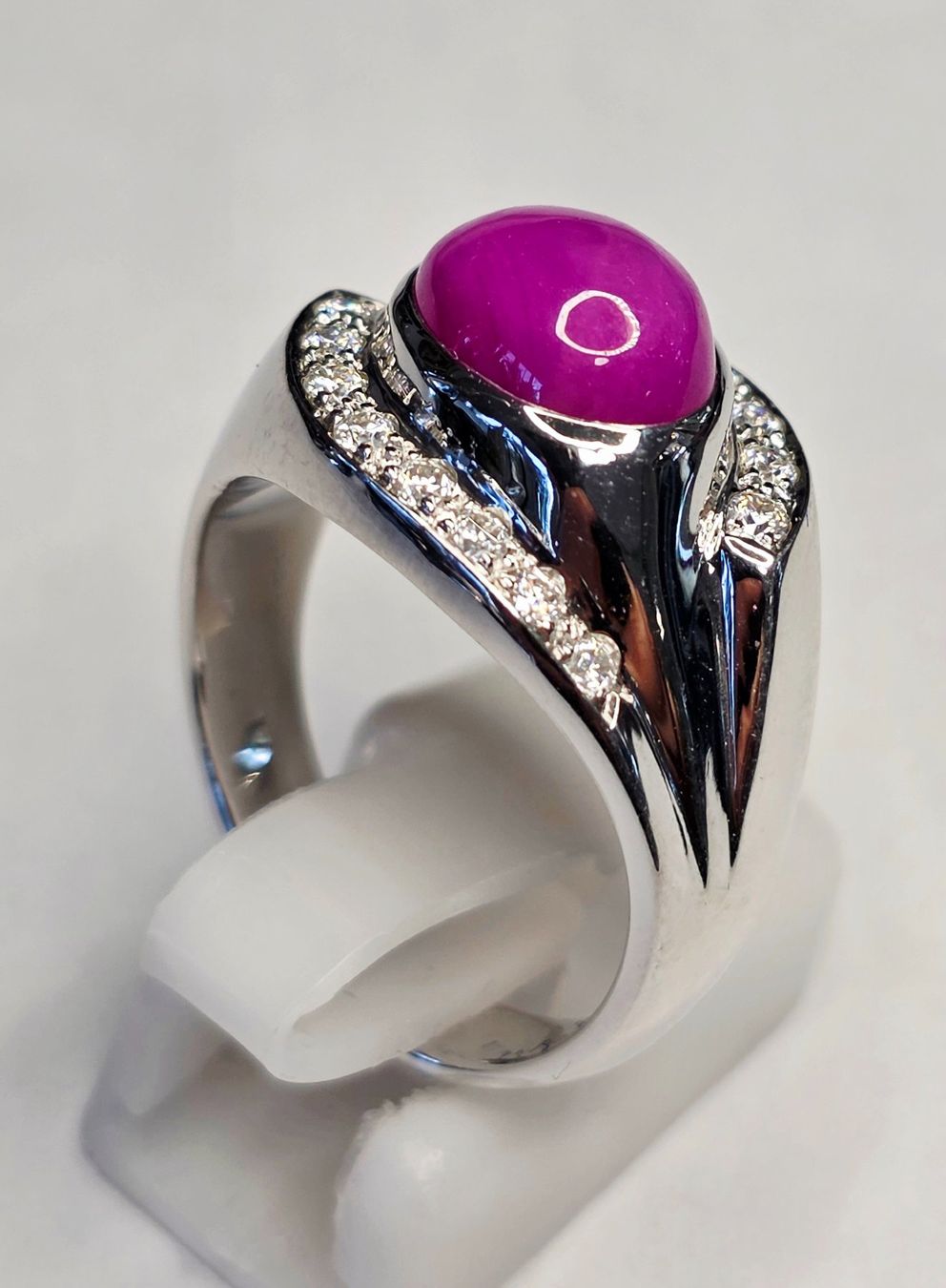 Anelli: Stern Rubin Silber Fingerring – Nuovo (secondo la descrizione) da Zürich venduto da benedikt12 9