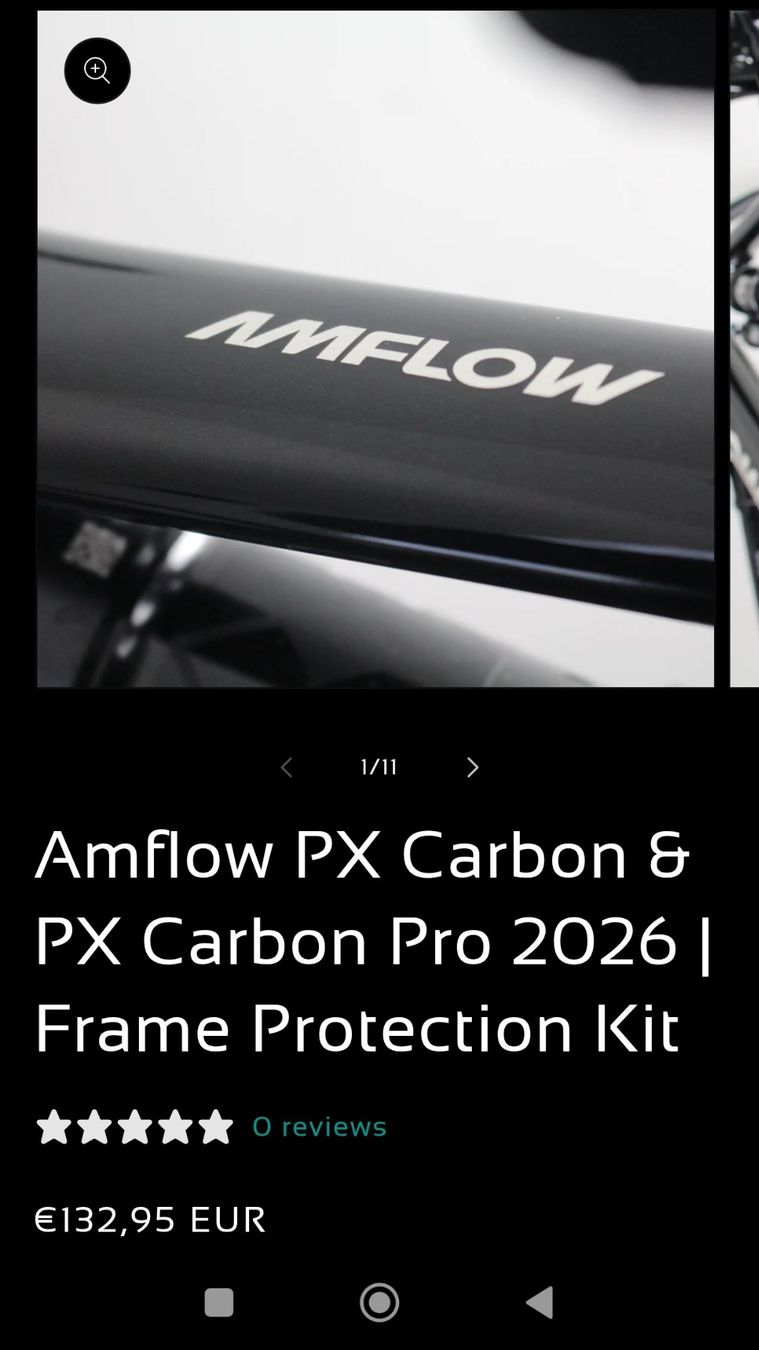 Amflow Pièces détachées: Amflow PX Carbon Rahmenschutzfolie – D'occasion à Bellach par Bubba77