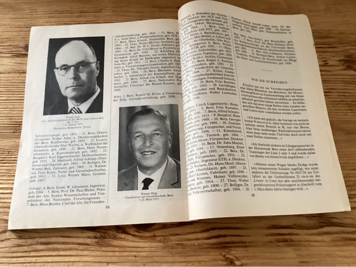 Calendari: Hinkende Bot, Jahreskalender 1972 – Difettoso da Wassen UR venduto da SABDOM 1