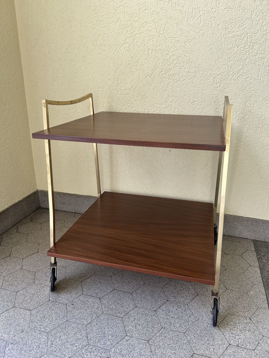 Tavoli: Servierwagen mit Rollen Holz Mid Century  – Usato da Zürich venduto da ann_9fv5
