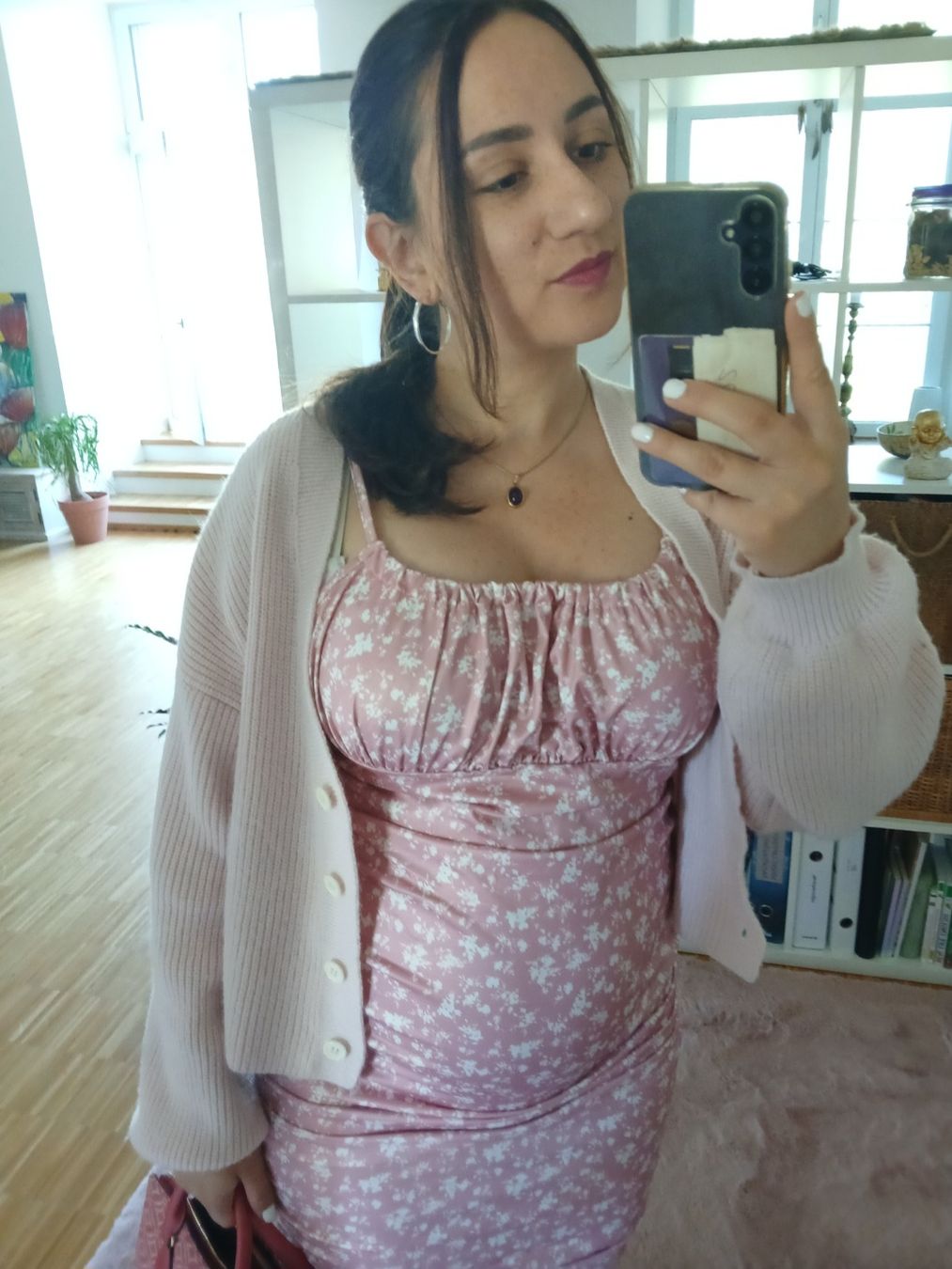 Vestiti: Schwangerschaftskleid/ Sommerkleidchen mit Blumenmuster – Usato da Niederrohrdorf venduto da Sabrina1041