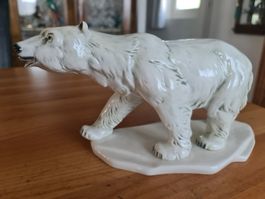 antike Porzellanfigur Ens Eisbär 