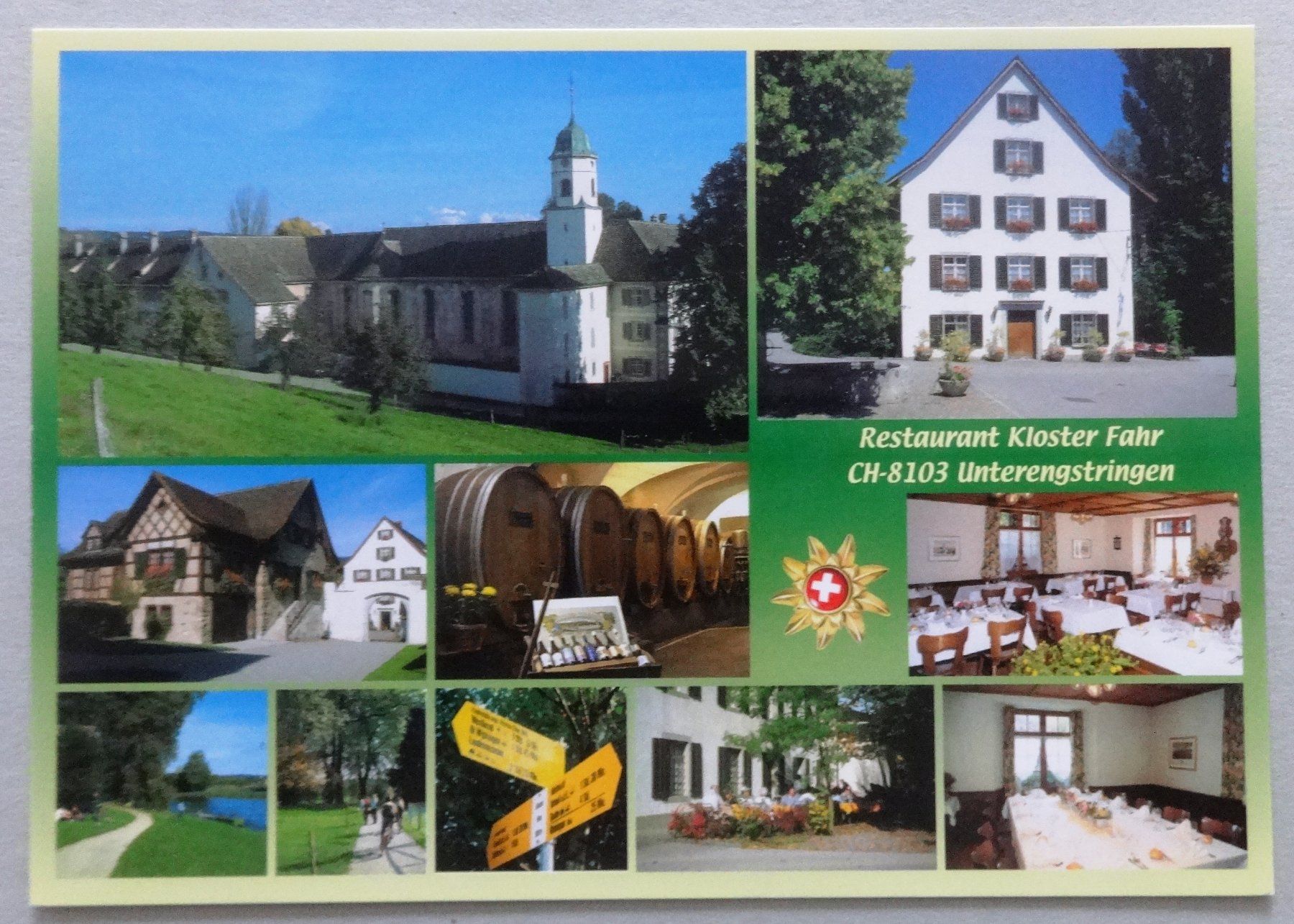 Cartoline postali: Rest. Kloster Fahr, Unterengstringen ZH – Usato da Fétigny venduto da Billy2miny